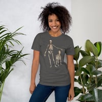 Image 25 of Antique Anatomical Illustration Human Skeleton and Horse Unisex t-shirt