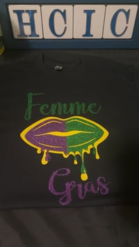Image 1 of Femme Mardi Gras Shirt