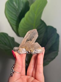 Image 1 of SELF STANDING NATURAL RUTILE X HEMATITE SMOKEY QUARTZ POINT -BRAZIL- G