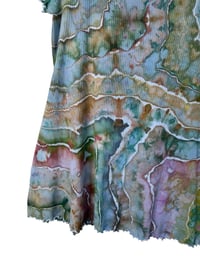 Image 4 of XXL 90's Babydoll Mini Dress in Earthy Geode Ice Dye