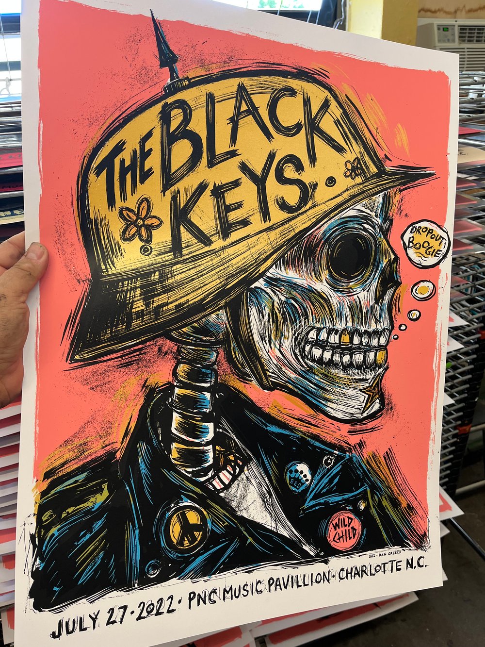The Black Keys Charlotte NC poster 2022