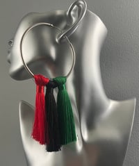 Image 1 of SALE! Child of the Diaspora Hoops (925 Sterling Silver)