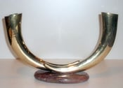 Image of Brass Modernist Candleholder