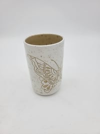 Image 2 of White Butterfly Tumbler 