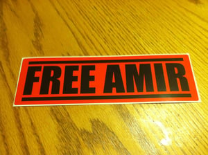 Image of "Free Amir" Bumper Sticker