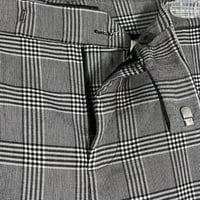 Image 5 of ZARA gray plaid crop pants