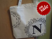 Image of White Canvas Tote