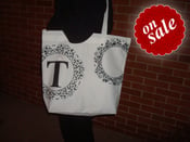 Image of White ZIPPER Tote (Large)