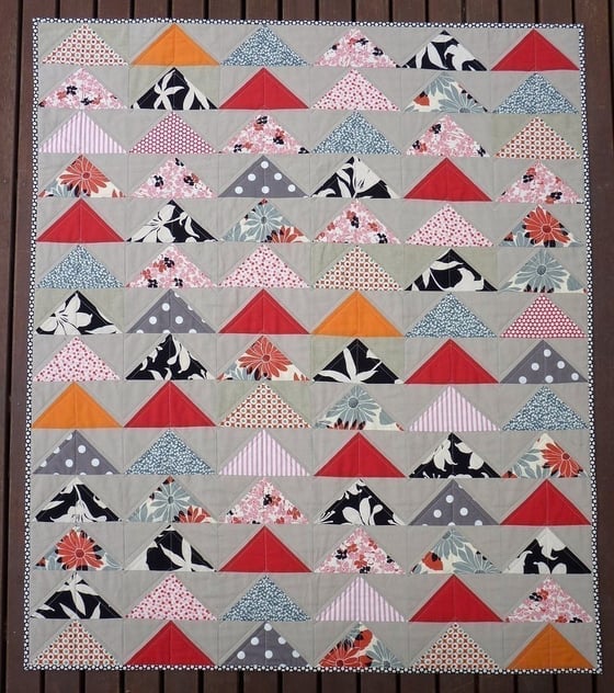 Image of Modern Flying Geese Quilt Pattern (pdf file)