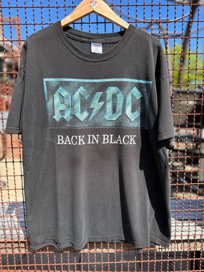 Image of 1996 Vintage “AC/DC - BACK IN BLACK” Concert Tee, SIZE: XL