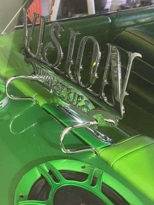 Image of LOWRIDER PLAQUE HOLDER GOLD PLATED