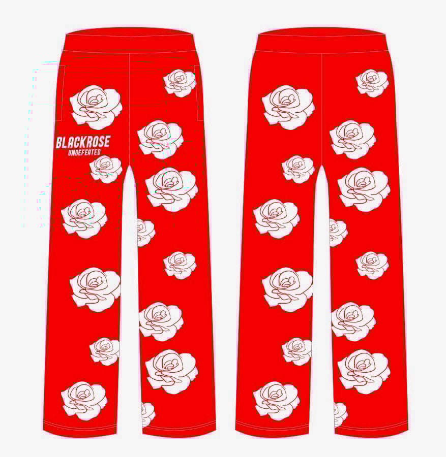 Image of BLACK ROSE FZ BAGGY (RED)