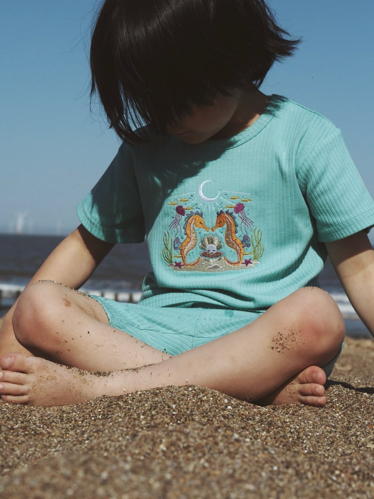 Image of Belle & Bee Collaboration - Seaglass short sleeve tshirt