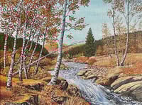 Image 3 of “Fall Study”, Mid Century Acrylic on Canvas