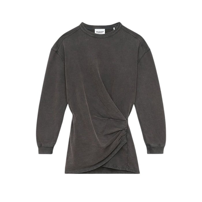 Image of ISABEL MARANT PIPPER DRESS FADED BLACK