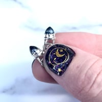 Image 1 of Bullet Point Sterling Silver Gemstone Charm