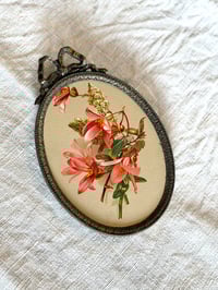 Image 1 of Cadre ancien - lithographie florale