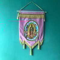 Image 7 of Handmade Wall Banner With The Virgin Of Guadalupe