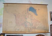 Image of Very Large Vintage Map of the Arctic