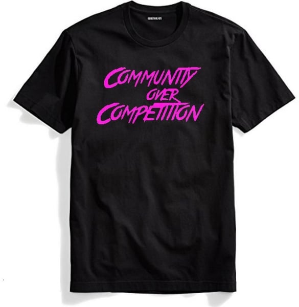 Image of Community over Competition Breast Cancer awareness Tees ‼️‼️