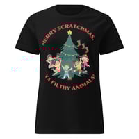 Image 2 of Merry Scratchmas Women’s basic softstyle t-shirt