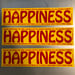Image of HAPPINESS - 12x3 Bumper Sticker