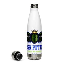 Image 1 of BOSSFITTED Neon Green and Blue Stainless Steel Water Bottle