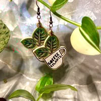 Image 1 of Coffee & Plants Earrings