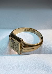 Image 5 of Square Starburst Dia Signet