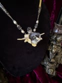 Fuzzy Chicken Head - Bone Necklace