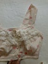 60s frilly floral sleep set