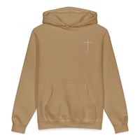 Image 4 of  "Cross Over Heart" 10oz Hooded Sweatshirt  
