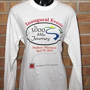 Image of Long Sleeve Inaugural Event T-shirt - Adult