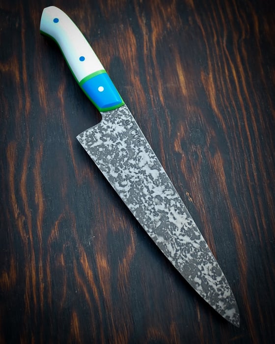 Image of 8” Gyuto - BLUE/WHITE