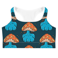 Image 1 of Mushroom Boobies Sports bra