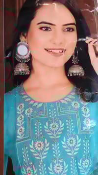 Image 2 of Runa_Soft Rayon Kurtha Set (Naira Cut)_D#0006