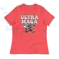 Image 8 of Ultra MAGA - Eagle Women's Relaxed T-Shirt from PatriotsCo.com
