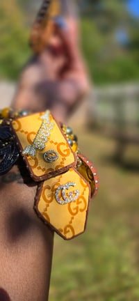 Image 4 of Mustard Gorg Girl Earrings n 4 Stack