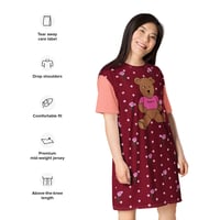 Image 1 of Roses T-shirt Dress