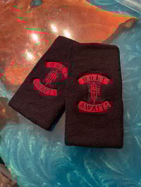 Image 1 of New Gary Holt sigil Holt Awaits sweatbands!( sold in pairs!!)