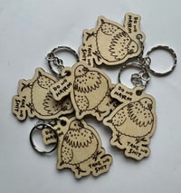 Image 1 of Do No Harm Wooden Keyring
