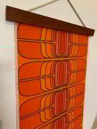 Image 3 of Teleport in orange small Vintage Groove Wall Hanging