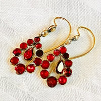 Image 1 of Georgian Garnet Earrings