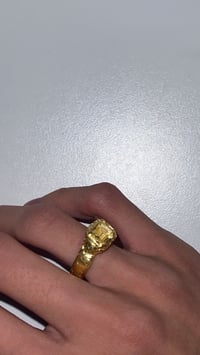 Image 3 of Yellow stone ring