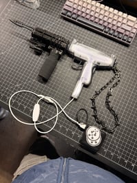 Image 1 of 1of1 Uzi Lamp (Clear Black)