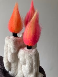 Image 3 of Trio Candle Holder Folk Doll