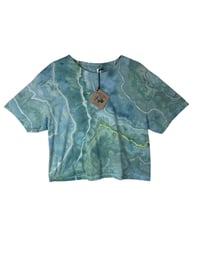 Image 2 of M Crop Tee in Verdant Geode Ice Dye