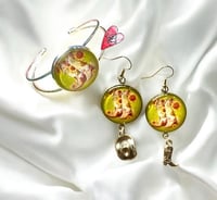 Image 1 of WHERE THEM FANS AT Earrings and Bracelet Set A