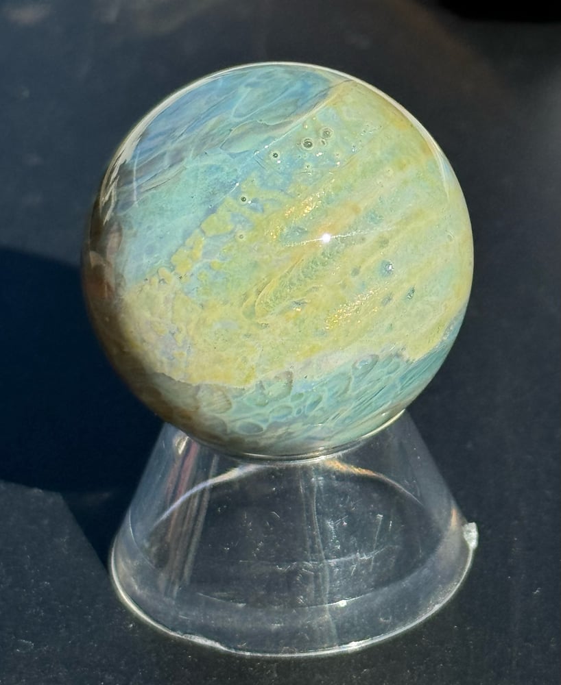 Image of Blue Silver Planet Marble