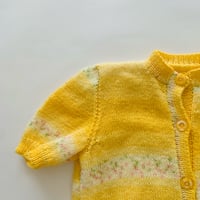 Image 1 of Hand knitted spring cardigan size 6-8 years 